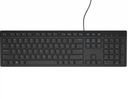Dell KB-216 Kablolu Q Klavye Siyah (580-ADHQ) resmi
