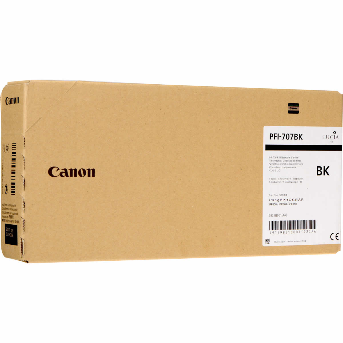 CANON 9821B001 PFI-707BK SİYAH KARTUŞ (700 ML)IPF 830/IPF 840/IPF 850 resmi