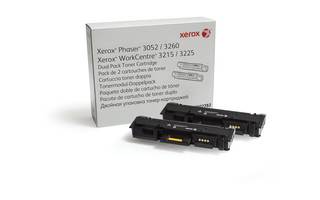 XEROX 106R02782 PHASER 3052/3260/WC 3215/3225 DUAL PACK TONER 6000 PAPER resmi