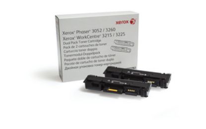 XEROX 106R02782 PHASER 3052/3260/WC 3215/3225 DUAL PACK TONER 6000 PAPER resmi