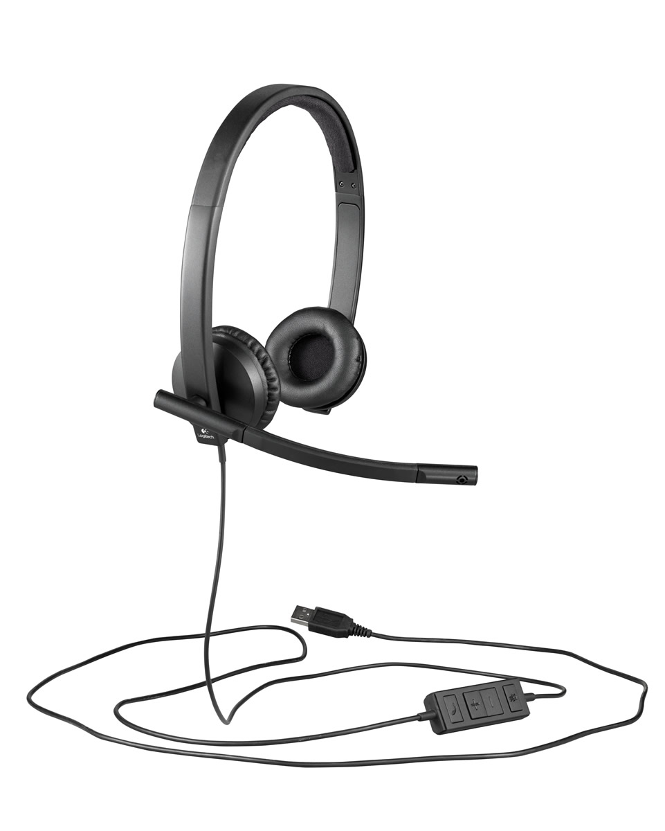 LOGİTECH H570E USB STEREO KULAKLIK 981-000575 resmi