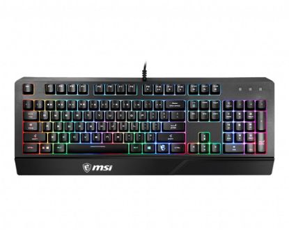 MSI GG VIGOR GK20 TR GAMING KEYBOARD RAINBOW ARKA AYDINLATMA ANTIGHOSTING MEMBRAN SIVI DOKULMESINE DAYANIKLI OYUNCU KLAVYESI TURKCE Q resmi