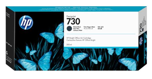 HP P2V71A (730) MAT SİYAH 300 ML GENIS FORMAT MUREKKEP KARTUSU resmi