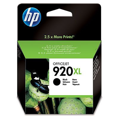 HP CD975AE (920XL) SIYAH YUKSEK KAPASITELI MUREKKEP KARTUSU 1.200 SAYFA resmi
