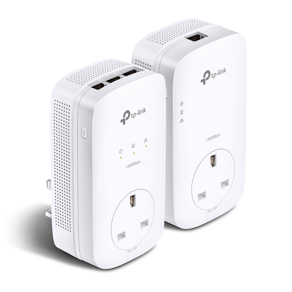 TP-LINK TL-PA8033P KIT AV1300 3 PORTLU GIGABIT PASSTHROUGH POWERLINE BAŞLANGIÇ KİTİ resmi