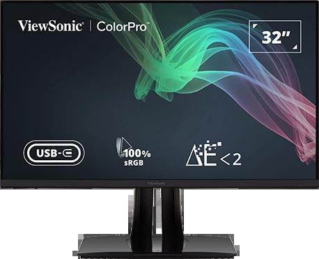 VIEWSONIC VP3256-4K 32 IPS 4K UHD 3840 x 2160 PANTONE ONAYLI USB TIP-C 100 sRGB FOTOĞRAF / PRODÜKSİYON / TASARIM MONİTÖRÜ resmi
