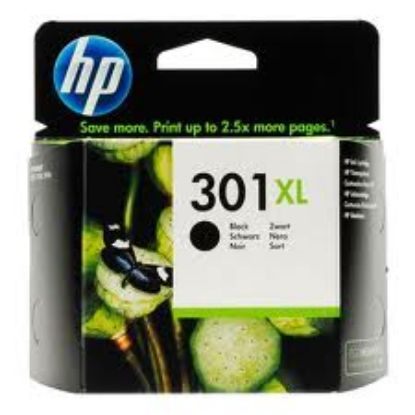 HP CH563EE (301XL) SIYAH YUKSEK KAPASITELI MUREKKEP KARTUSU 480 SAYFA resmi
