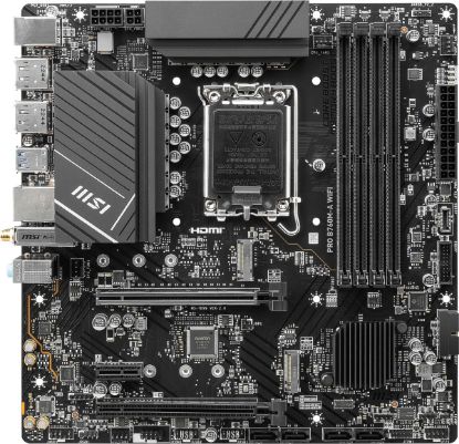 MSI PRO B760M-A WIFI SOKET 1700 DDR5 6800MHZ(OC) PCI-E Gen4 2X M.2 USB3.2 DP HDMI 1x2.5G LAN WI-FI 6E ATX resmi