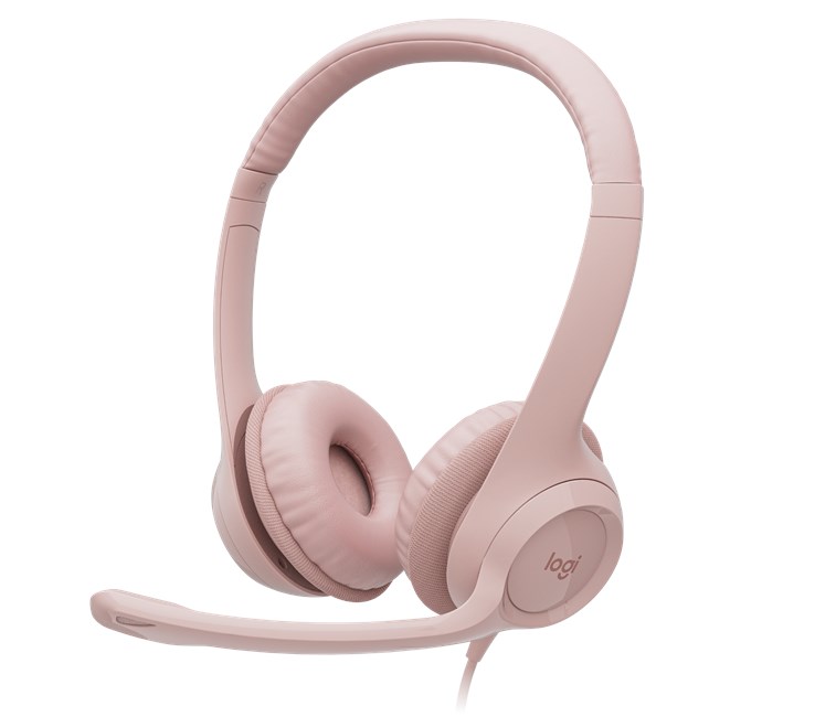 Logitech H390 Kablolu Kulaklık Pembe 981-001281 resmi