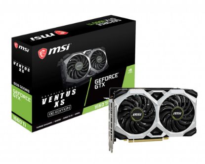 MSI VGA GEFORCE GTX 1660 TI VENTUS XS 6G OC GTX1660TI 6GB GDDR6 192B DX12 PCIE 3.0 X16 (1XHDMI 3XDP) resmi