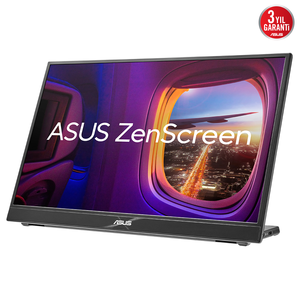 15.6 ASUS ZENSCREEN MB16QHG 15.6 TASINABILIR USB IPS 2560x1440 5MS 120HZ HDMI USB-C 3YIL MAT EKRAN L STAND EYECARE Monitör resmi