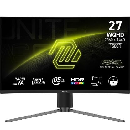 MSI 27 MAG 27CQ6PF 2560x1440 (QHD) 16:9 CURVE 1500R RAPID VA 180HZ 1MS ADAPTIVE-SYNC GAMING MONITOR resmi