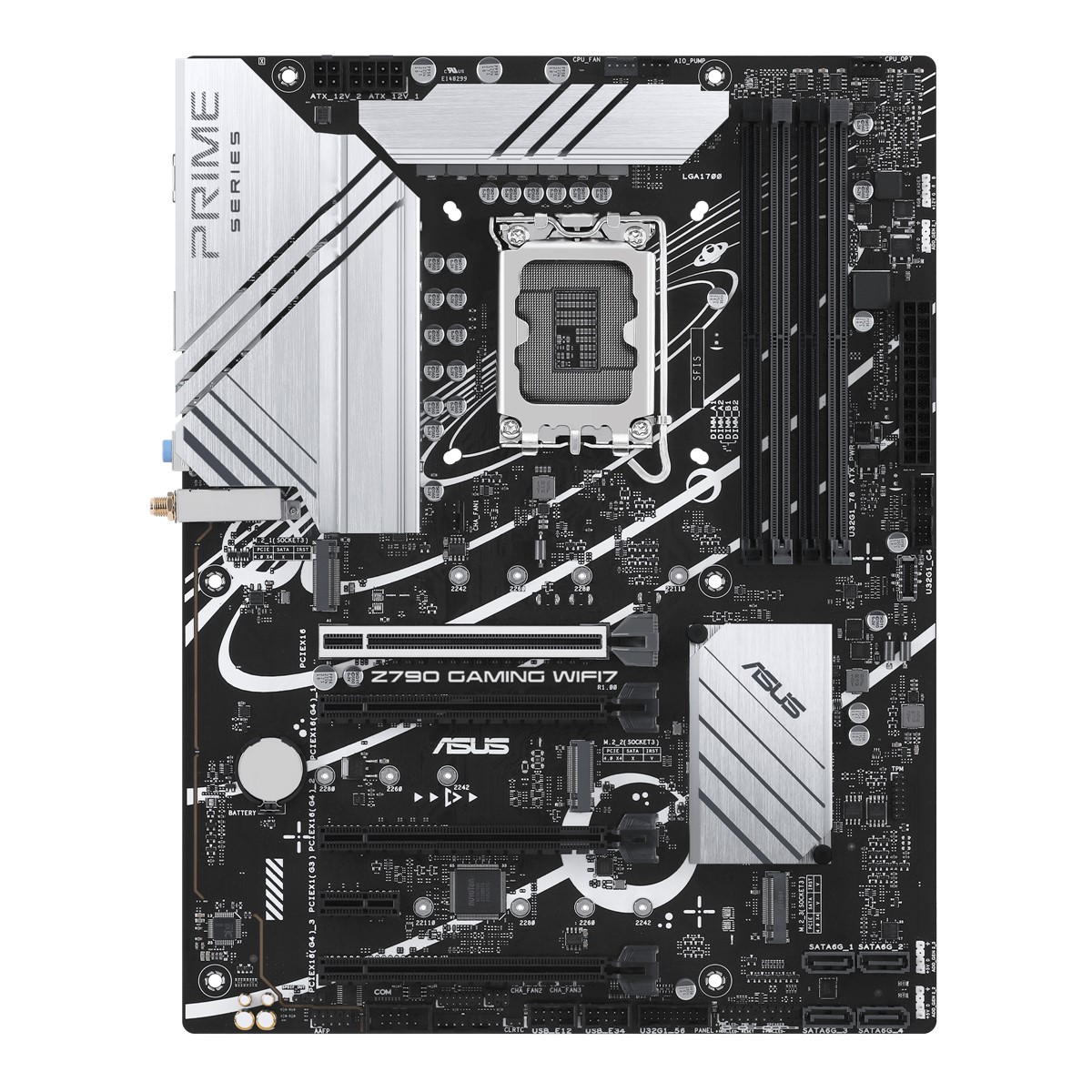 ASUS MB Z790 GAMING WIFI7 Intel Z790 LGA1700 DDR5 7200 HDMI 3x M2 USB3.2 WiFi 7 + BT AURA RGB 2.5Gbit LAN ATX ASUS 5X PROTECTION III resmi