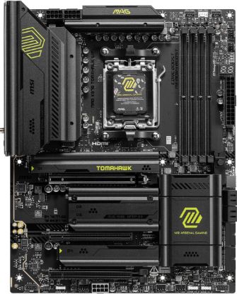 MSI MAG X870 TOMAHAWK WIFI AM5 DDR5 8400MHZ(OC) USB4 4x M.2 HDMI 5G LAN WIFI 7 RGB ATX resmi
