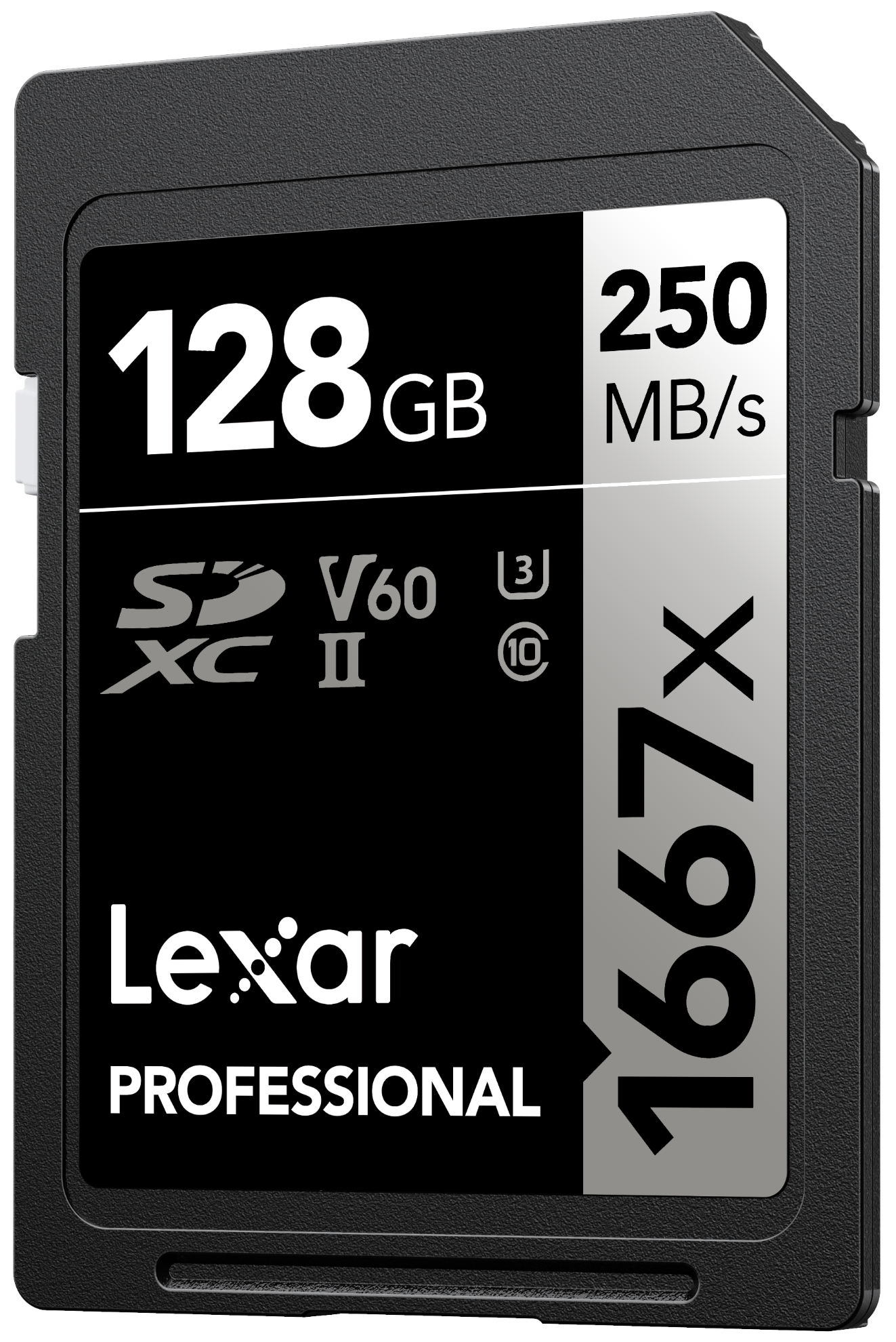LEXAR 128GB LSD128CB1667 SDXC PROFESSIONAL 1667X SDXC UHS-II CARDS 250MB/S READ 120MB/S WRITE C10 V60 U3 resmi