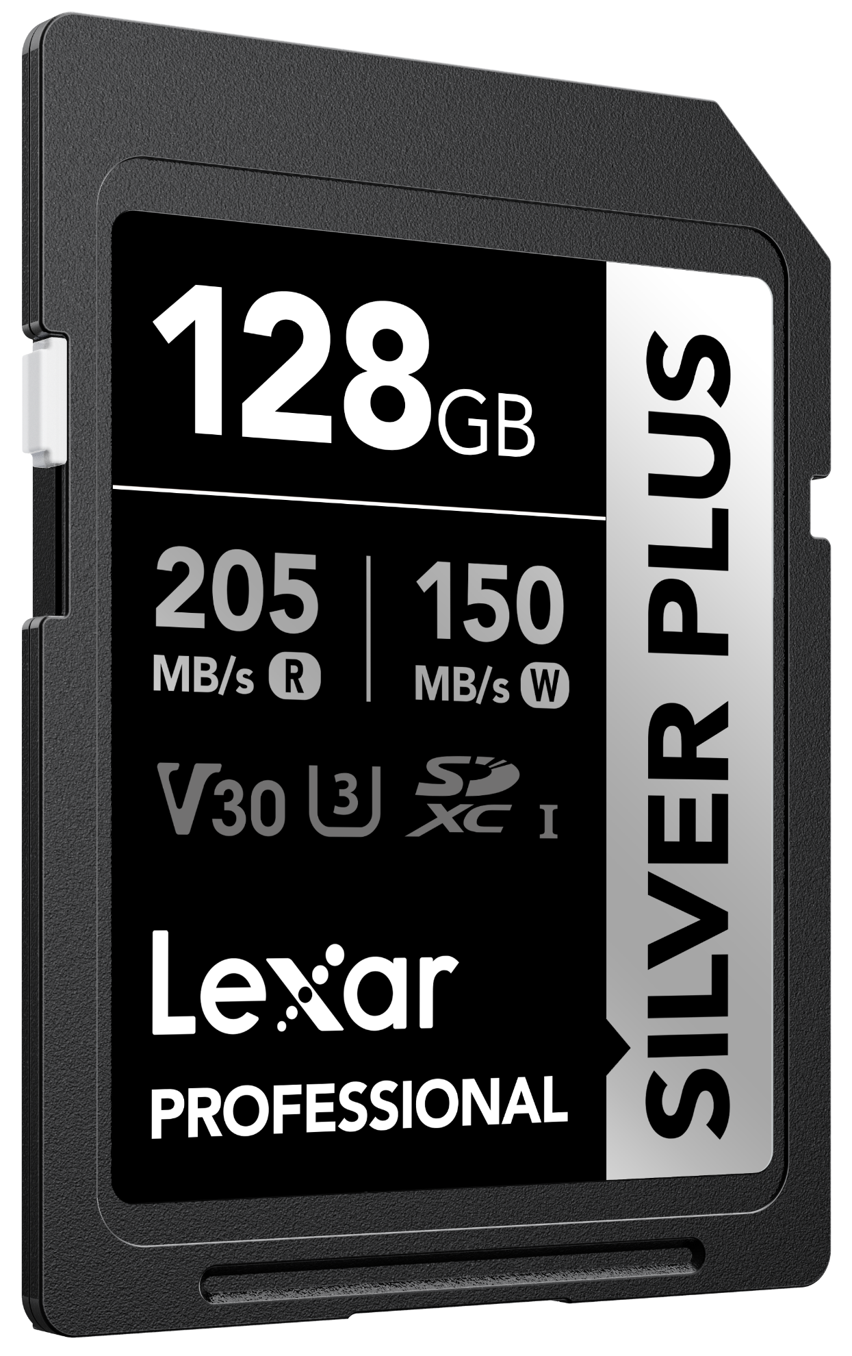 LEXAR 128GB LSDSIPL128G-BNNNG SD PROFESSIONAL SILVER PLUS SDXC UHS-I CARDS UP TO 205MB/S READ 150MB/S WRITE C10 V30 U3 resmi