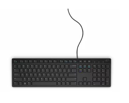 DELL MULTIMEDIA KEYBOARD-KB216 - US INTERNATIONAL (QWERTY) - BLACK (RTL BOX) / 580-ADHY resmi
