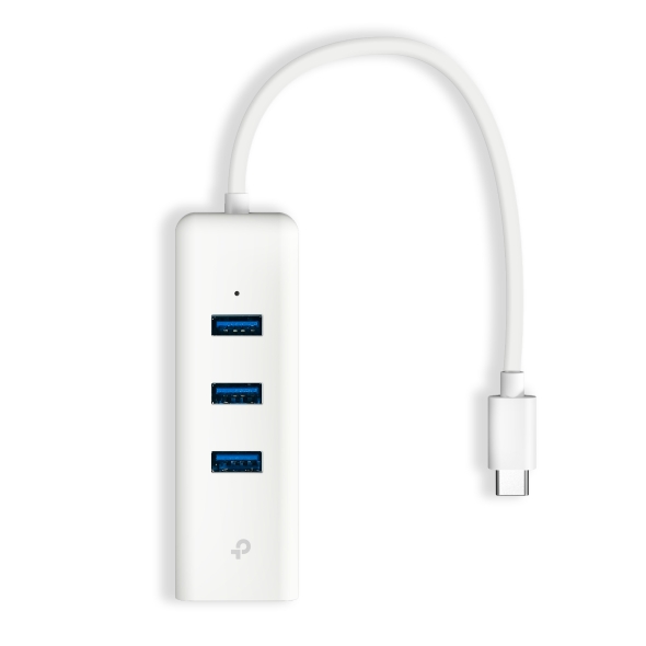 TP-LINK UE330C USB3.0 TYPE-C 3-PORT HUB VE GIGABIT ETHERNET ADAPTORU resmi