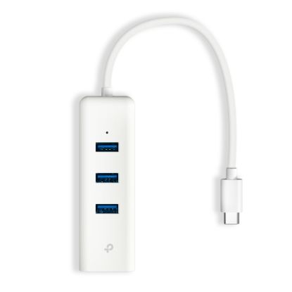 TP-LINK UE330C USB3.0 TYPE-C 3-PORT HUB VE GIGABIT ETHERNET ADAPTORU resmi
