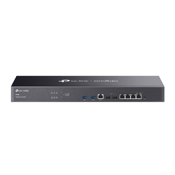 TP-LINK OC400 2×10G SFP+ SLOTS 4×10/100/1000 MBPS ETHERNET PORT 2×USB 3.0 PORT 1× RJ45 CONSOLE PORT OMADA CLOUD CONTROLLER resmi
