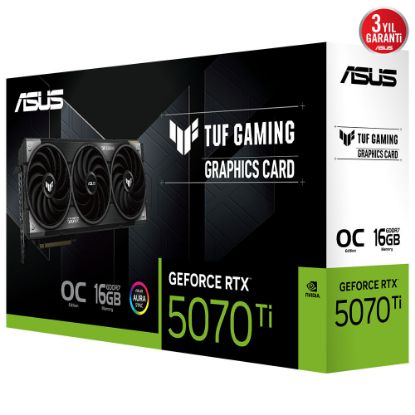 ASUS-TUF-RTX5070TI-O16G-GAMING-NVIDIA-GEFORCE-RTX 5070 TI-16GB GDDR7-256bit--OC-2xHDMI-3xDP-RGB-DLSS4 EKRAN KARTI resmi