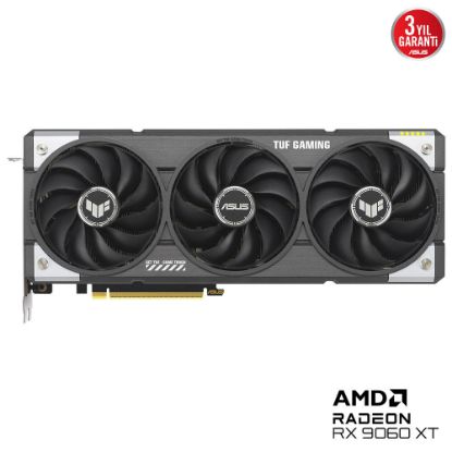 ASUS TUF RX9060XT O16G GAMING AMD RADEON RX 9060 16G 16GB GDDR6 128bit OC HDMI 2xDP EKRAN KARTI resmi