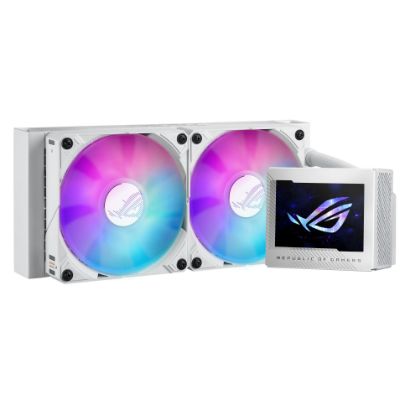 ASUS ROG RYUJIN III 240 ARGB OLED 3,5" LCD AURA SYNC RGB 3X NOCTUA IPPC 2000 PWM 120MM*2 ADRESLENEBİLİR RGB FAN SIVI CPU SOĞUTUCUSU BEYAZ 6 YIL GARANTİ resmi