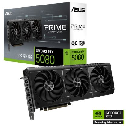 ASUS VGA PRIME-RTX5080-O16G-NVIDIA-GEFORCE-RTX 5080-16GB GDDR7-256bit--OC-HDMI-3xDP-DLSS4 EKRAN KARTI resmi