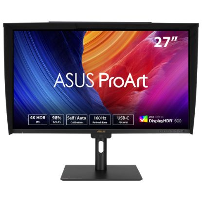 ASUS ProArt PA27UCGE 27 4K IPS 3840x2160 1ms 160Hz 600cd DP HDMI USB-C Hoparlör VESA 3YIL 98% DCI-P3, DONANIMSAL KALİBRASYON, HDR-10, HLG, Auto KVM,PD 96W PIVOT Monitör resmi