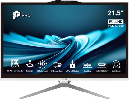 MSI PRO AP222T 14M-443XTR 21.5 FHD 16:9 (1920X1080) I5-14400 16GB DDR4 512GB SSD FDOS DOKUNMATIK BEYAZ AIO PC resmi