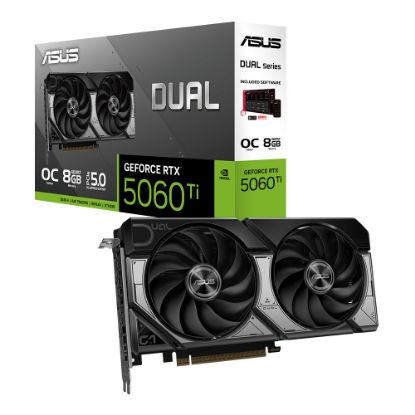 ASUS VGA DUAL-RTX5060-O8G-WHITE-NVIDIA-GEFORCE-RTX 5060-8GB GDDR7-128bit--OC-HDMI-3xDP-DLSS3 EKRAN KARTI resmi