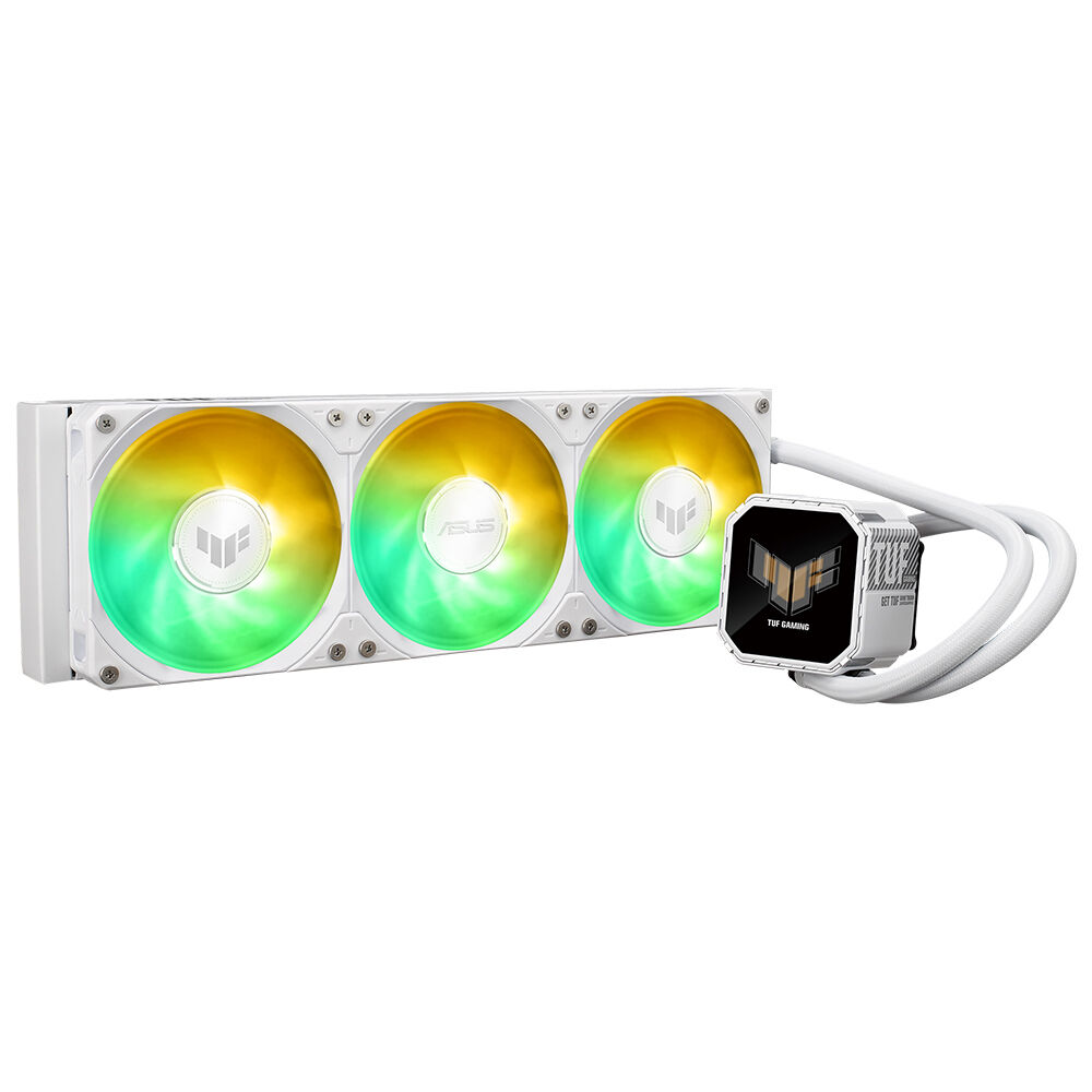ASUS TUF GAMING LC III 360 ARGB AURA SYNC RGB 120MM*2 ADRESLENEBİLİR RGB FAN CPU SIVI SOĞUTUCUSU 6 YIL GARANTİ BEYAZ resmi