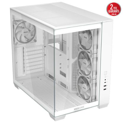 ASUS A32 PLUS M-ATX 3.2 GEN 2X1 TYPE C PORTU VE 360MM AIO CPU SOĞUTUCU & 420MM EKRAN KARTIYLA UYUMLU BEYAZ resmi