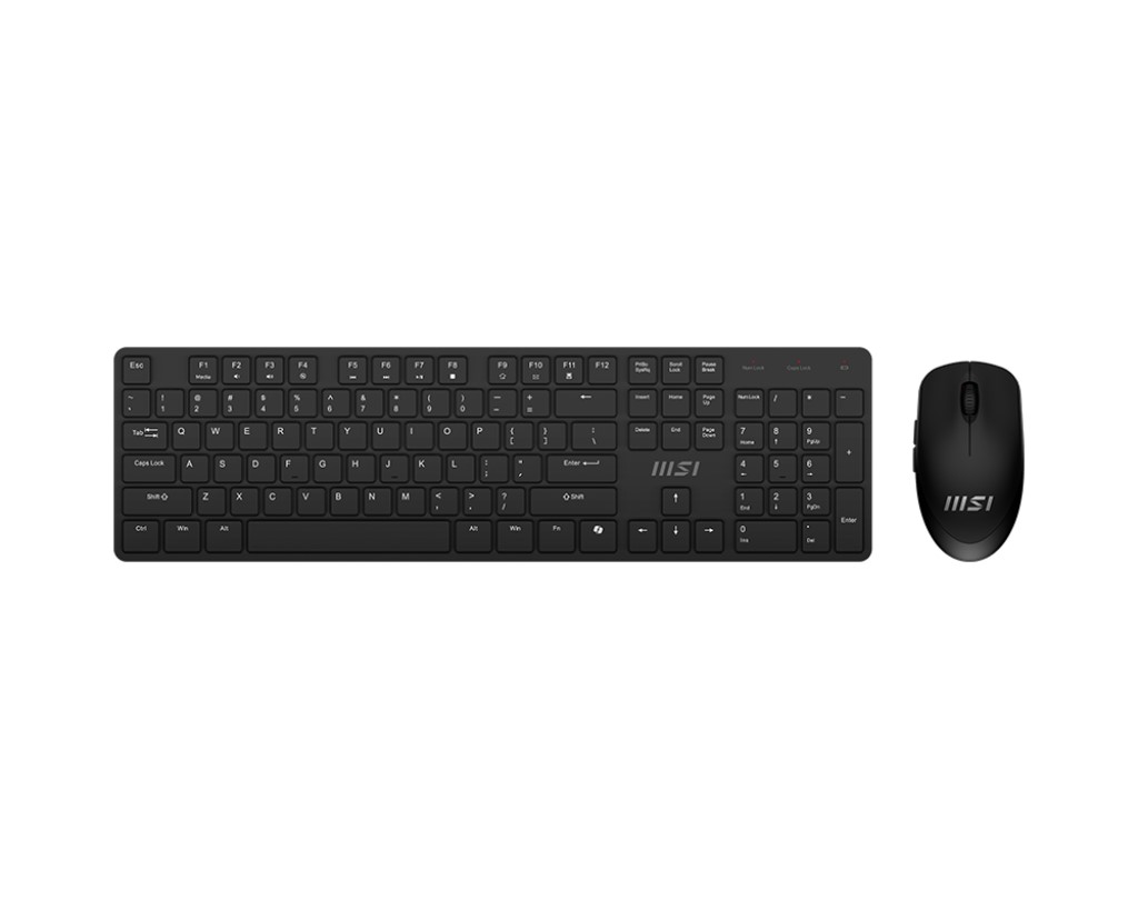 MSI GG FORGE K200 W COMBO TR 2.4GHz WIRELESS, 600mAH Lithium battery.  Mouse; Pixart Optical Sensor, 1600 DPI resmi