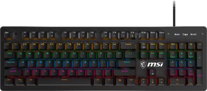 MSI GG FORGE GK300 RED TR GAMING KEYBOARD MEKANİK RED SWITCH RGB BACKLIGHT resmi