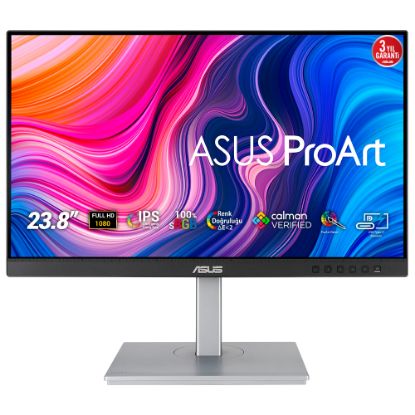 ASUS ProArt PA247CV 23.6 IPS 1920x1080 5ms 75Hz 300cd DP HDMI USB-C Hoparlör VESA 3YIL 100% Rec. 709  100% sRGB  CALMAN SERTIFIKALI PIVOT  DAISY CHAINING MONİTÖR resmi