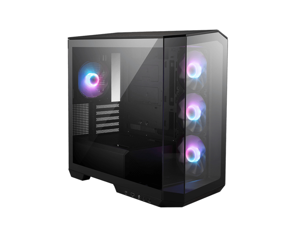 MSI MAG PANO M100R PZ TEMPERLİ CAM 3X120MM 1X120MM ARGB FAN MATX PANORAMİK GAMİNG BİLGİSAYAR KASASI resmi