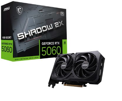 MSI VGA GEFORCE RTX 5060 8G SHADOW 2X OC RTX5060 8GB GDDR7 128B DX12 PCIE 5.0 X16 (3XDP 1XHDMI) resmi