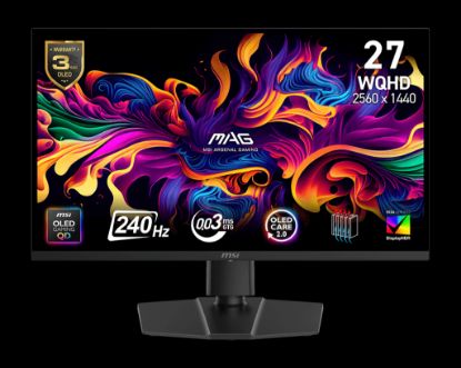 MSI 26.5 MAG 273QP QD-OLED X24 2560x1440 (WQHD) 16:9 FLAT QD-OLED 240HZ 0.03MS FREESYNC PREMIUM PRO GAMING MONITOR resmi