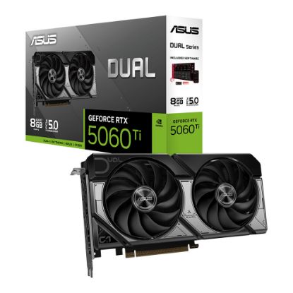 ASUS VGA DUAL-RTX5060TI-8G-NVIDIA-GEFORCE-RTX 5060 TI-8G-8GB GDDR7-128bit--HDMI-3xDP-DLSS4 EKRAN KARTI resmi