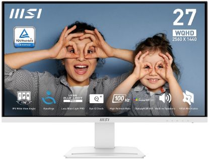 MSI 27 PRO MP273QW E2 2560x1440 (WQHD) 16:9 FLAT IPS 100Hz 1MS ADAPTIVE-SYNC BEYAZ MONITOR resmi