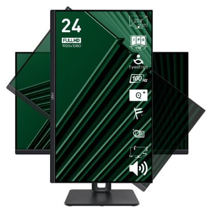 MSI 23.8 PRO MP245PG 1920x1080 (FHD) 16:9 FLAT IPS 100HZ 1MS ADAPTIVE-SYNC PIVOT MONITOR resmi