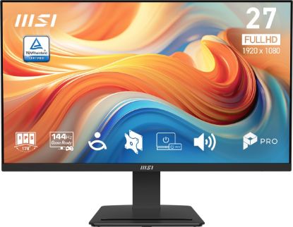 MSI 27 PRO MP273 E14A 1920x1080 (FHD) 16:9 FLAT IPS 144Hz 1MS (MPRT) FREESYNC SIYAH MONITOR resmi