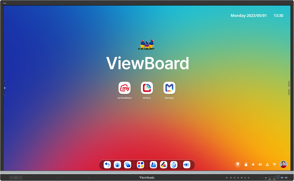 75 VIEWSONIC IFP7551-3C VIEWBOARD 75 INC 4K EDLA SERTIFIKALI INTERAKTIF EKRAN resmi